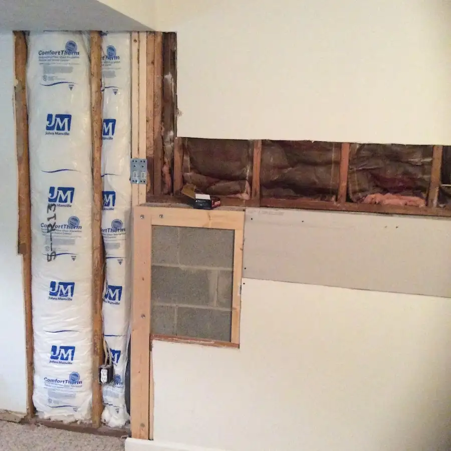 Wall insulation replacement during Contents Cleaning & Restoration in St. Helens